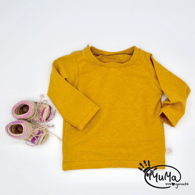 Langarm - Bio-Jersey senf