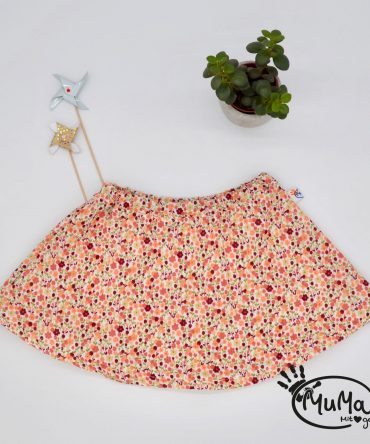 Rock - Musselin GOTS, Mini Blumen