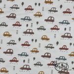 Kurzarmshirt - Bio-French-Terry - Autos