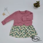 Girly Sweater - Bio-French-Terry altrosa io-Jersey Blumen