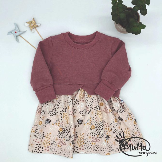 Girly Sweater - Bio-French-Terry altrosa Bio-Jersey Wiese