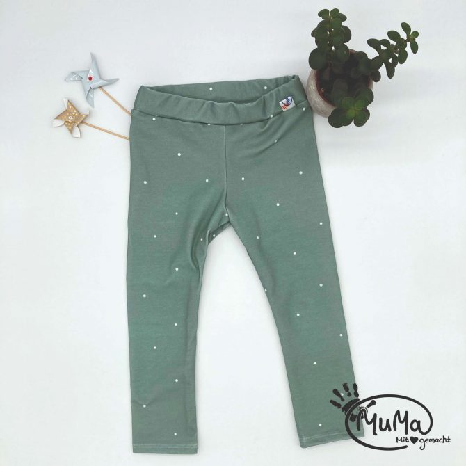 Leggings Jersey Mint Punkte