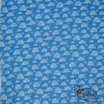Musselin Regenbogen Blau
