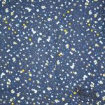 Musselin Tupfen Marineblau