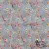 Pumphose - Rippjersey - Blume, Grau