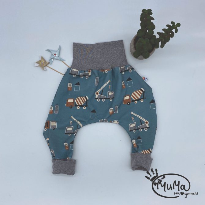 Pumphose Jersey Baufahrzeuge