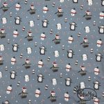 Pumphose - French-Terry-Schneeparade-blau